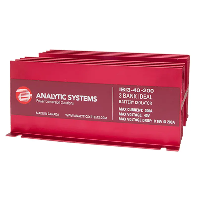 Analytic Systems 200A 40V 3-Bank Battery Isolator For Dual Or Triple Battery Setups 1