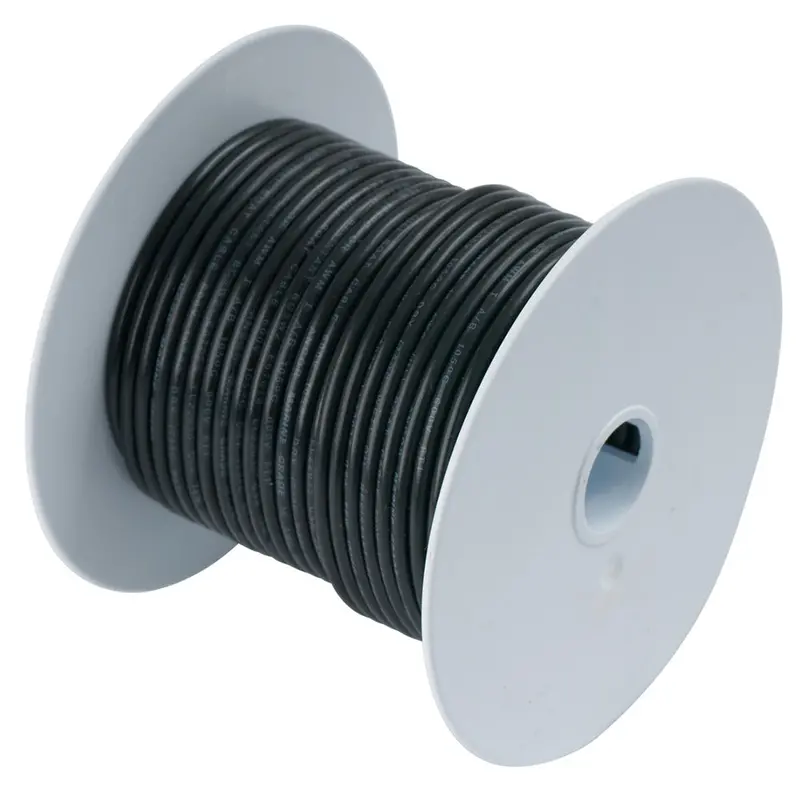 Ancor 1 Awg Tinned Copper Battery Cable – Black, 50-Foot Roll 1