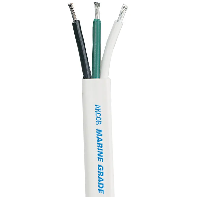 Ancor 14/3 Awg White Triplex Marine Cable – 500 Ft Spool 1