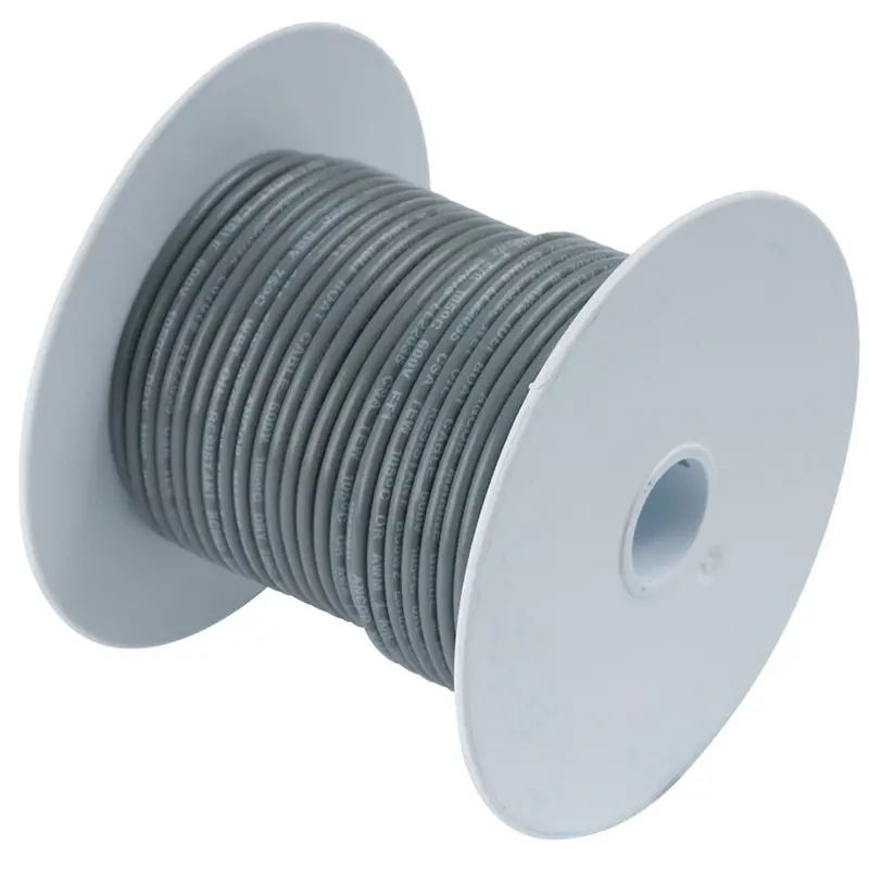 Ancor 14 Awg Tinned Copper Marine Wire – Grey, 100 Ft Spool [104410] 1