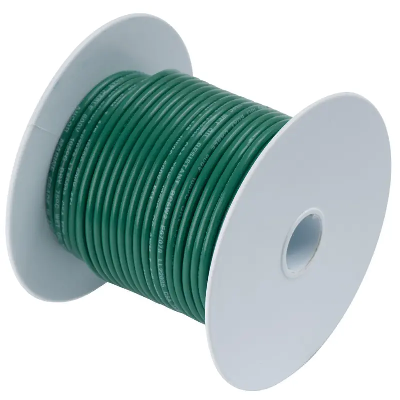 Ancor 16 Awg Green Tinned Copper Marine Wire – 100 Feet 1