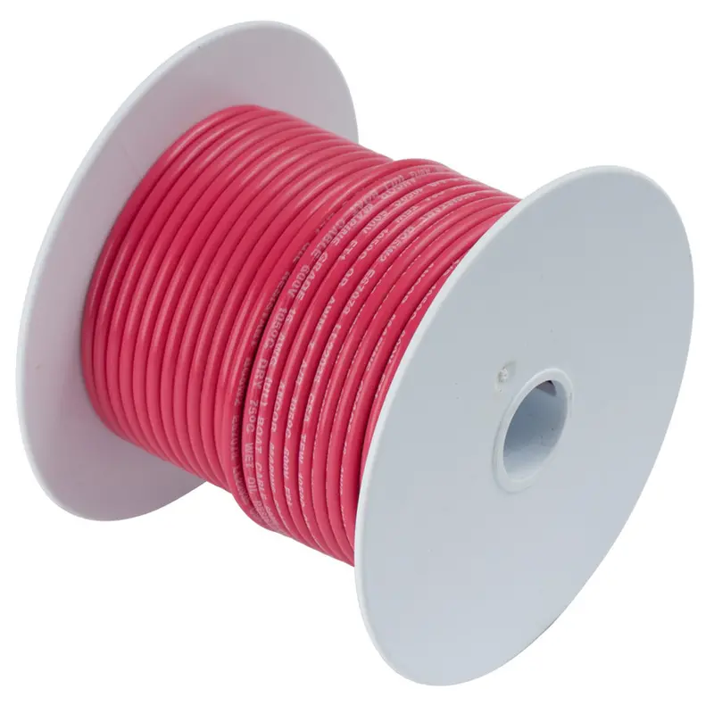 Ancor 2/0 Awg Red Tinned Copper Battery Cable – 50-Foot Roll (117505) 1