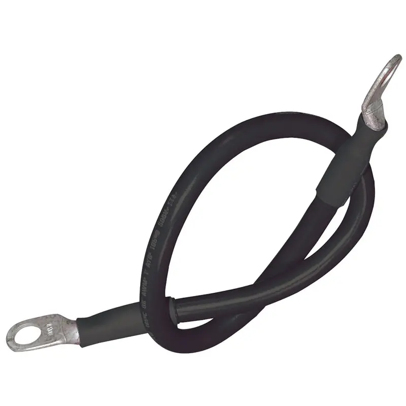 Ancor 2 Awg Battery Cable Assembly – Black, 18-Inch, 5/16-Inch Stud [189140] 1