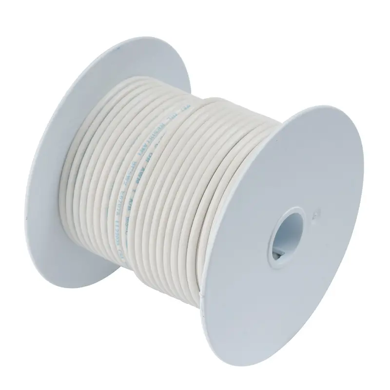 Ancor 6 Awg White Tinned Copper Marine Wire – 100-Foot Spool 1