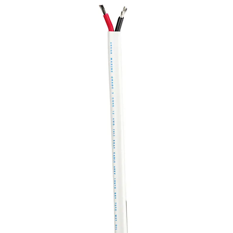 Ancor 8/2 Flat Duplex Marine Cable – Red/Black, 8Mm² Conductors, Sold By The Foot [1209-Ft] 1