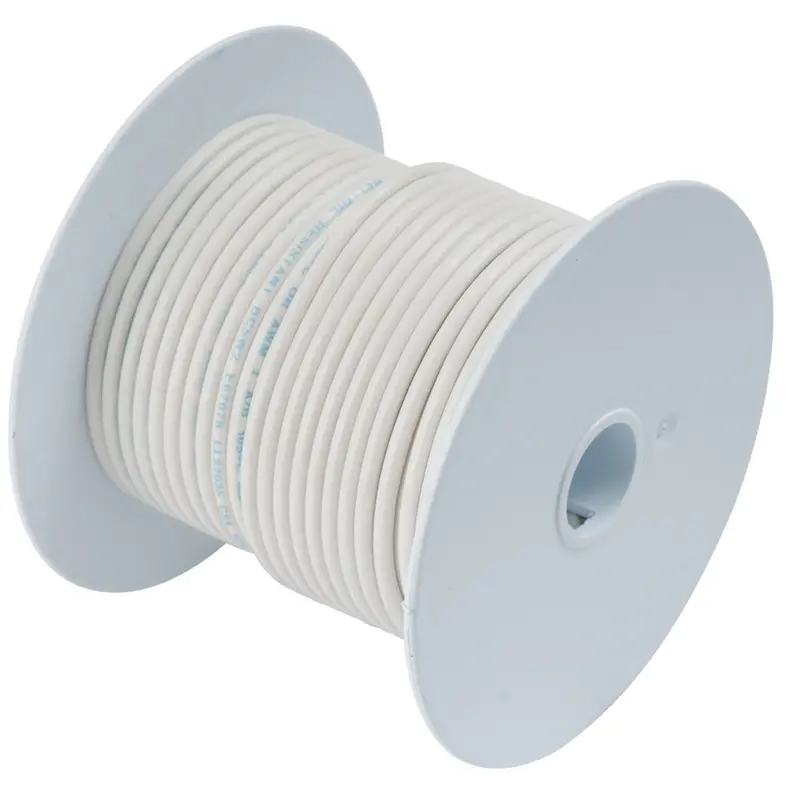 Ancor White 10 Awg Tinned Copper Marine Wire – 100-Foot Spool [108910] 1