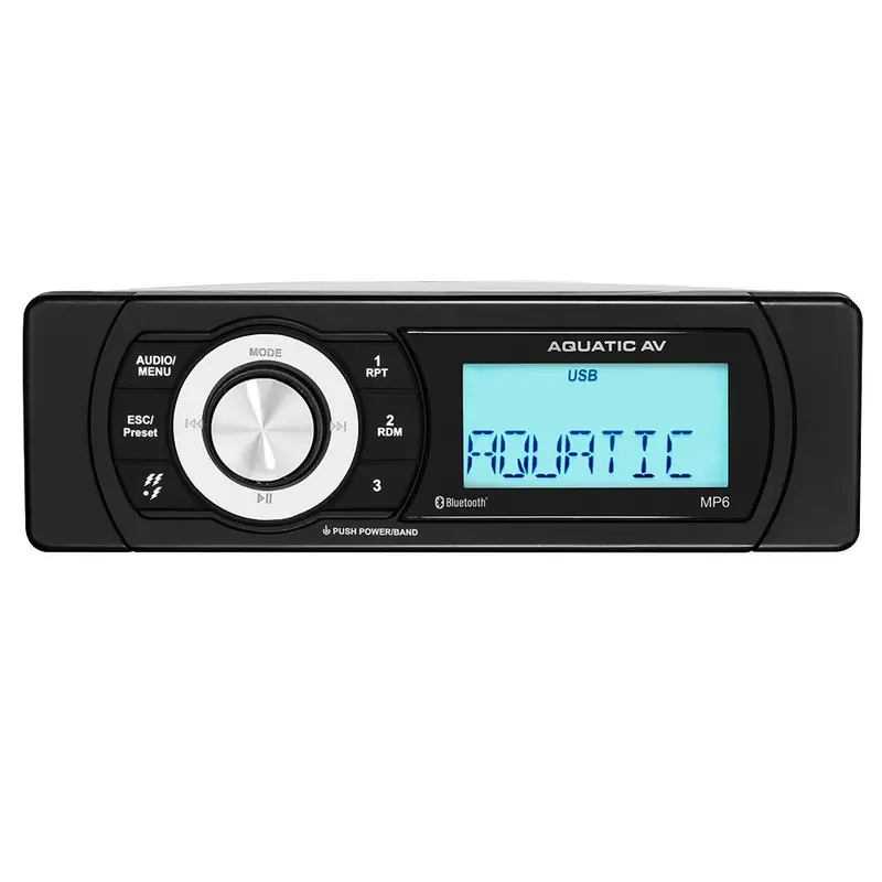 Aquatic Av Mp6 Shallow-Mount Marine Stereo System With Integrated Amplifier [Mp600] 1