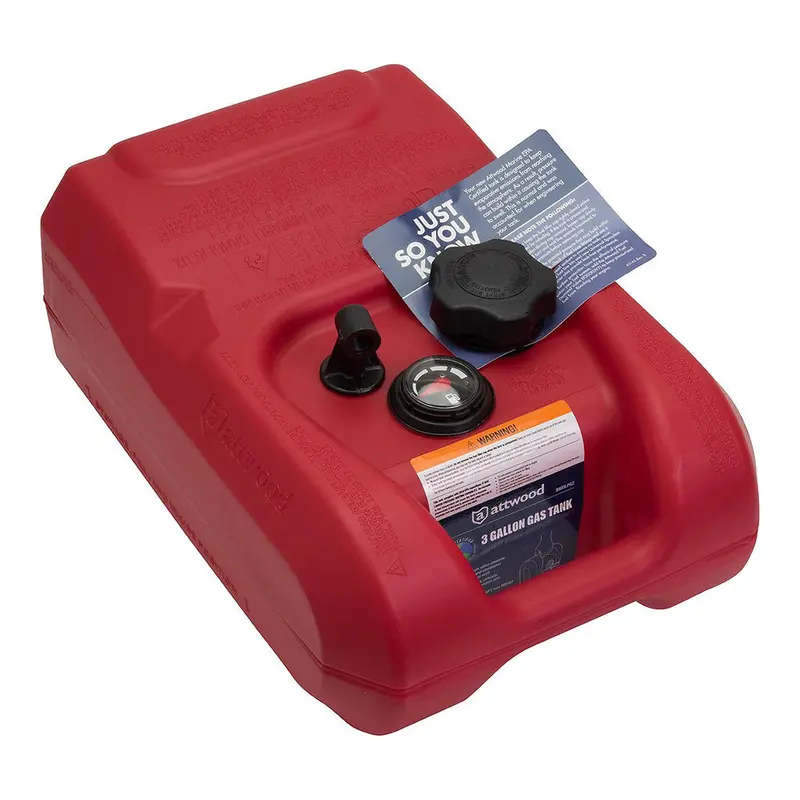 Attwood 3-Gallon Portable Fuel Tank – Equipped With Fuel Gauge (8803Lpg2) 1