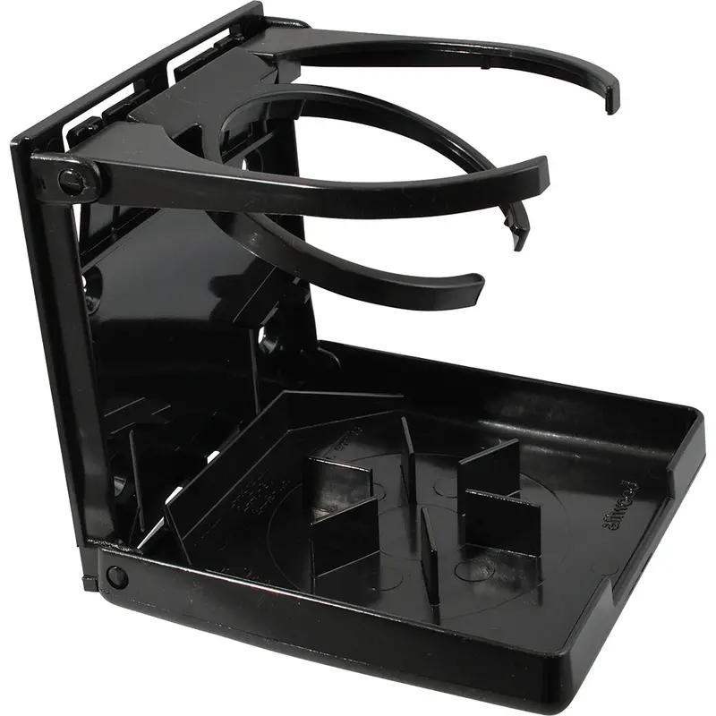 Attwood Dual-Ring Collapsible Cup Holder – Black Finish [2445-7] 1