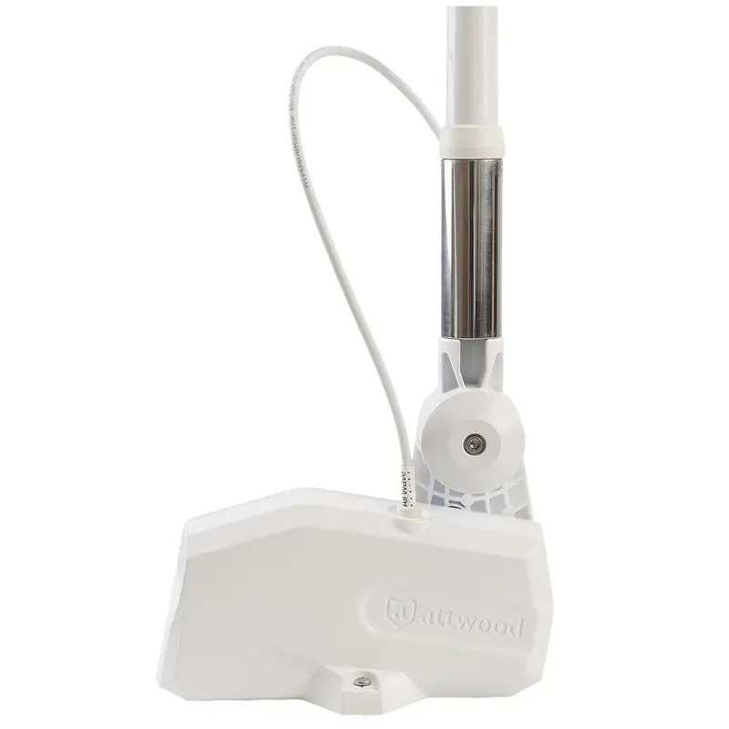Attwood Powerbase White Fold-Down Antenna Mount With Power [6100-At-7] 1