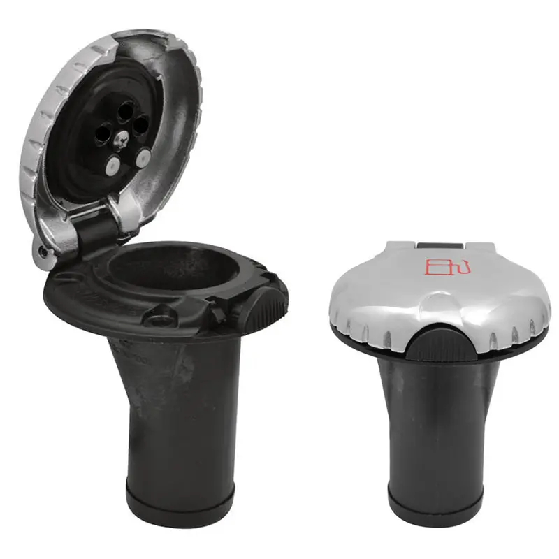 Attwood Straight-Body Deck Fill With Scalloped Chrome Cap For Carbon Canister Systems 1