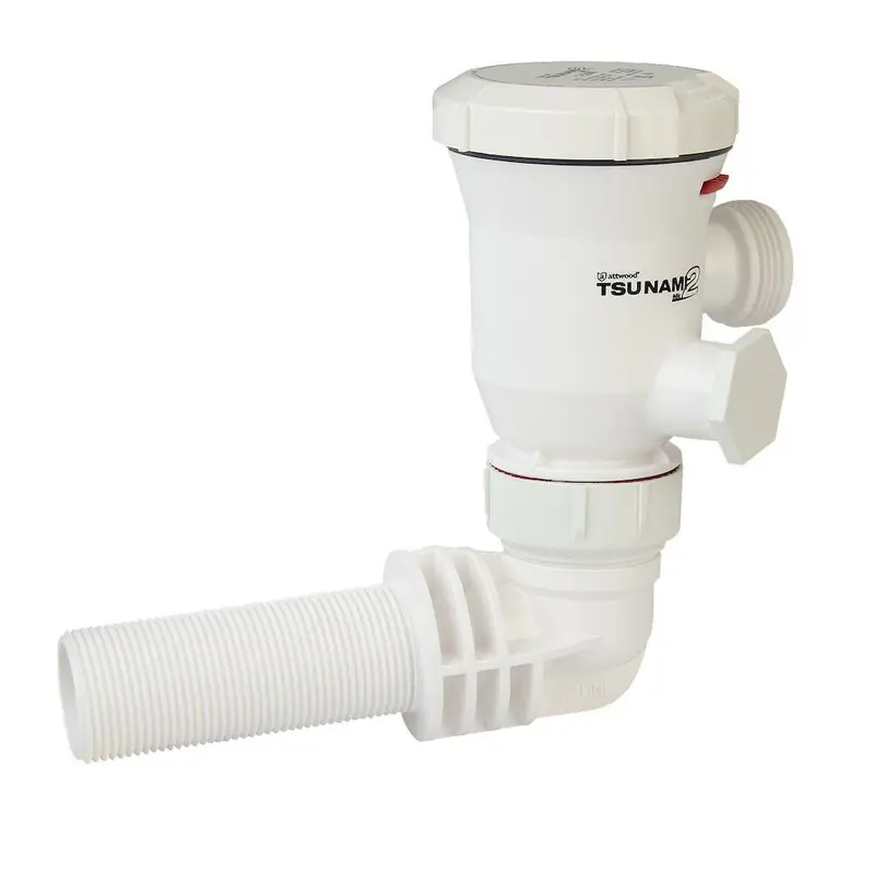 Attwood Tsunami Mk2 T1200 12V Bilge Aerator – 90° Inlet, High-Flow Submersible Pump (5664-4) 1