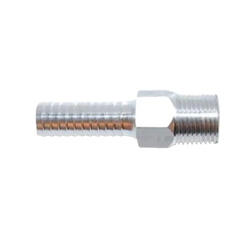Attwood Universal Aluminum Fuel Hose Fitting: 3/8" Npt To 3/8" Barb – 88Fbma102-6 1