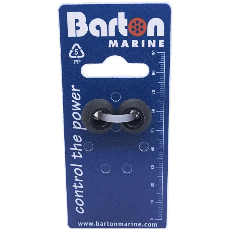 Barton Pair Of 4Mm Rope Stoppers In Matte Black Finish 1