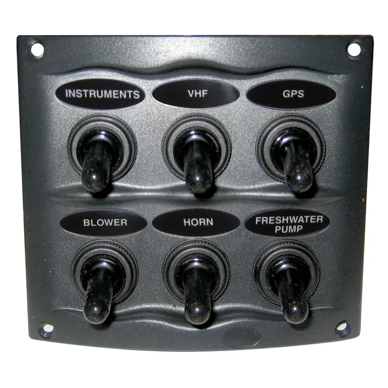 Bep 6-Switch Waterproof Grey Panel Enclosure 1