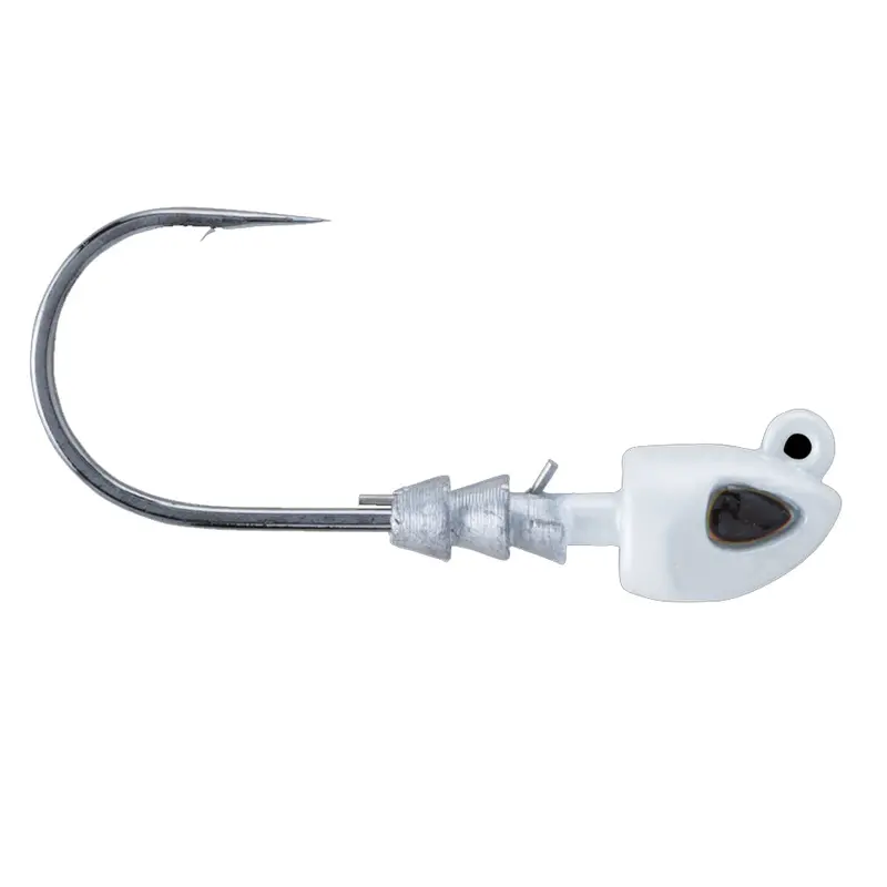 Berkley Fusion19 1/0 Swimbait Jighead – 1/8 Oz, Pearl White [1504404] 1