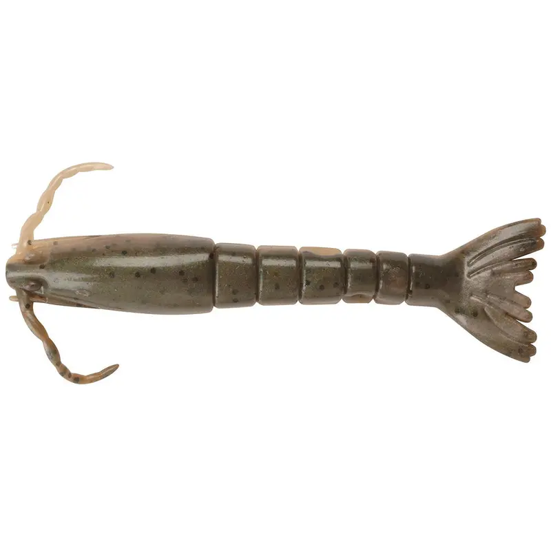 Berkley Gulp! Alive! Saltwater Shrimp Soft Bait – 4-Inch, Natural Scent, Half-Pint Container 1