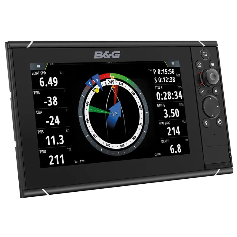 B&G Zeus3S 9-Inch Multi-Function Display For Sailboat Navigation And Instruments 1