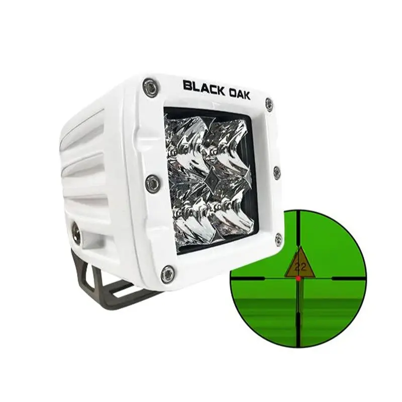 Black Oak 2-Inch 850Nm Ir Marine Pod Light – Flood Optics, White Housing, Pro Series 3.0 1