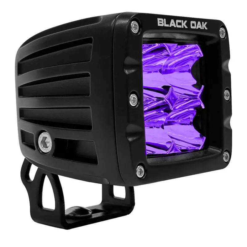 Black Oak 2" Uv Led Flood Pod Light – Pro Series 3.0, 12W 1