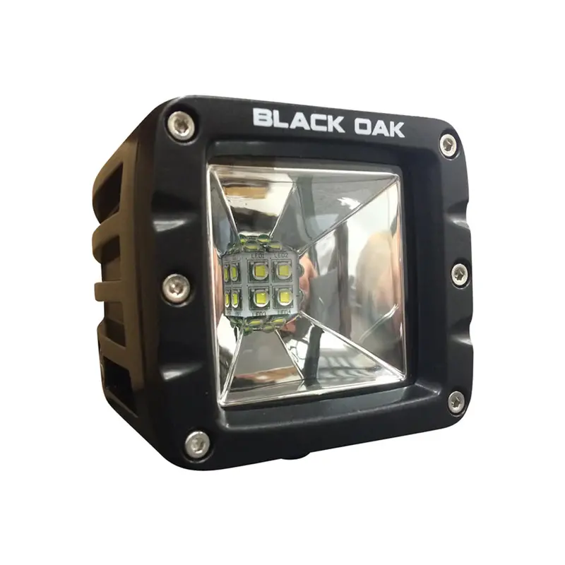 Black Oak Pro Series 3.0 2" Led Pod Light – Scene Beam, Black Housing [2Sl-Pod10Cr] 1