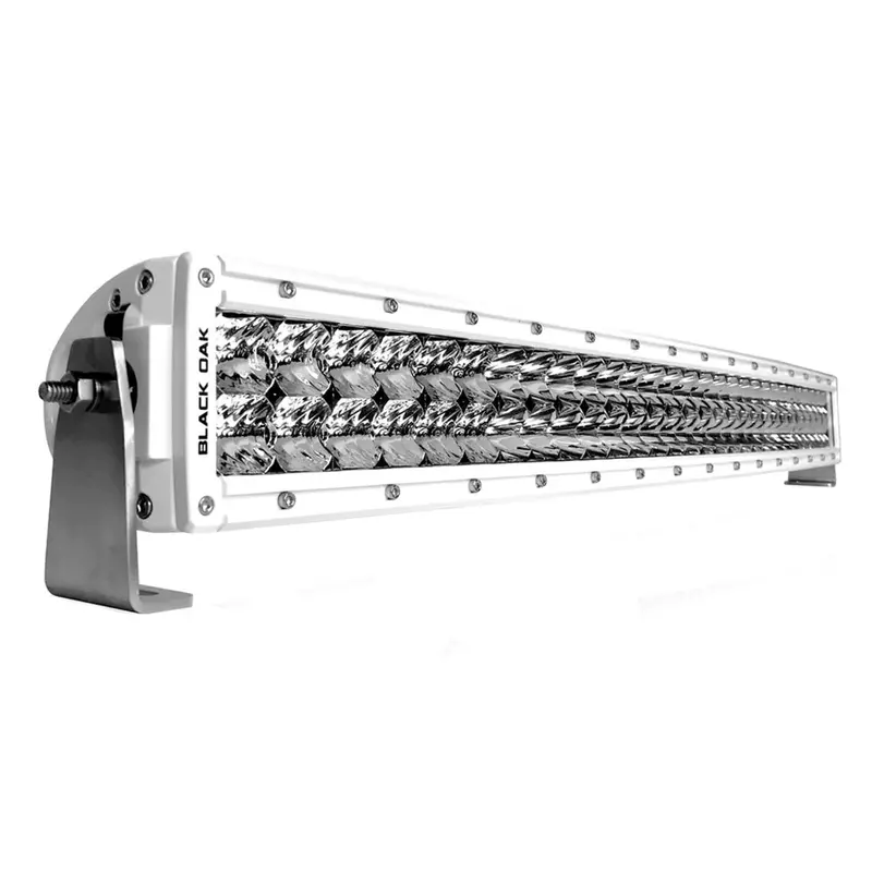 Black Oak Pro Series 3.0 30" Curved Dual-Row Led Light Bar – Spot Beam, White Housing [30Scm-D5Os] 1