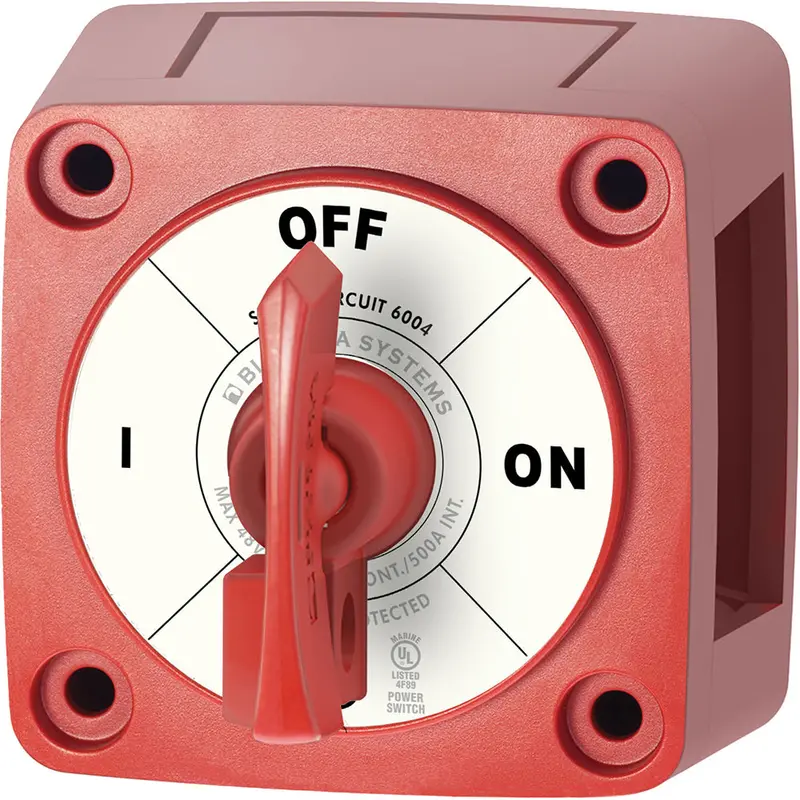 Blue Sea 6004 Single-Circuit On/Off Switch With Key Lock – Red 1
