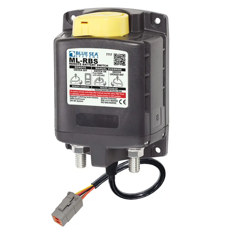 Blue Sea 7717100 Ml-Rbs 24V Remote Battery Switch With Manual Override & Deutsch Connector 1