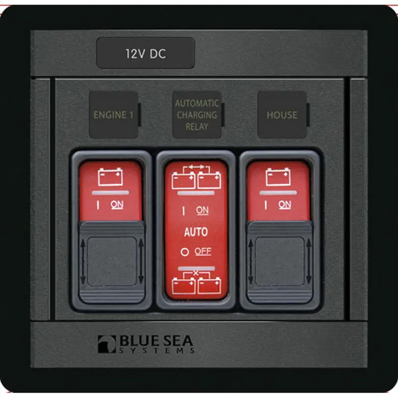Blue Sea Systems 3-Switch Remote Panel (2× 2145 + 1× 2146 Contura Ii) – Model 1147 1