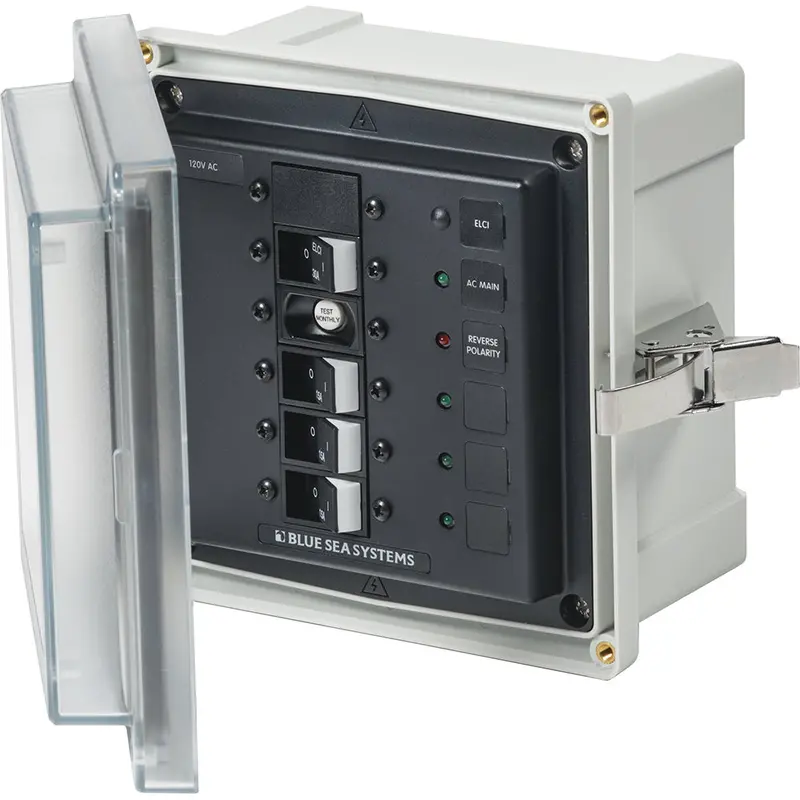 Blue Sea Systems 3128 Sms Ac Panel Enclosure – Elci 30A + 3 Branch Circuits, 15A, 120V 1