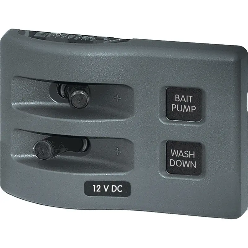 Blue Sea Systems 4303 2-Circuit Waterproof 12V Dc Weatherdeck Switch Panel 1