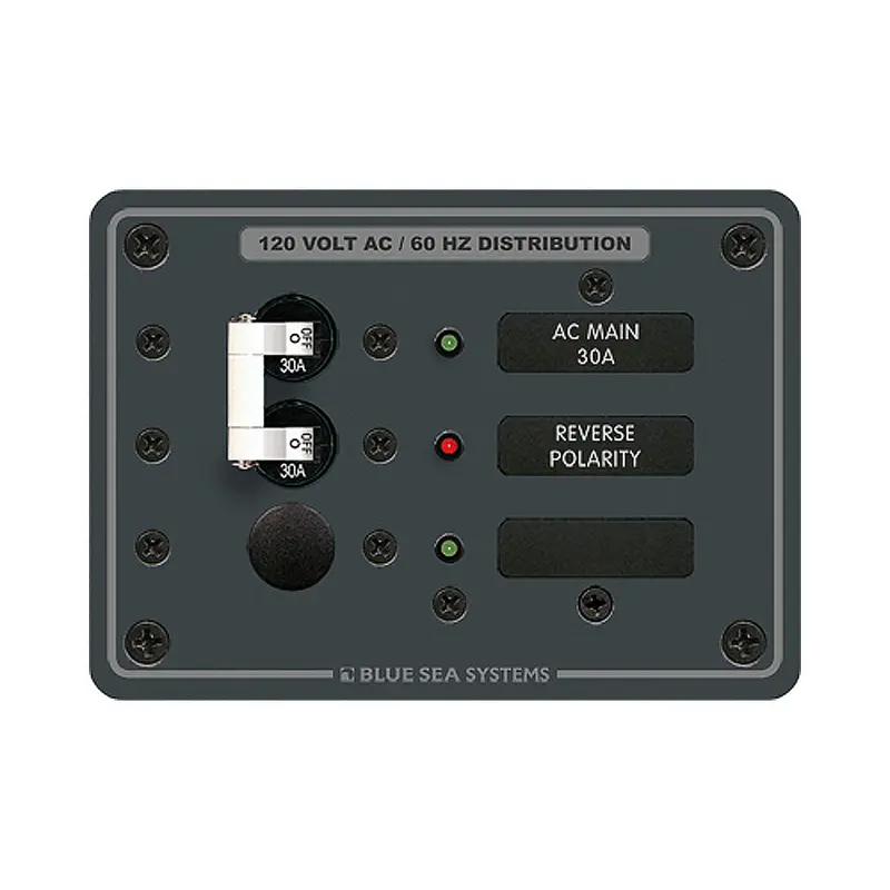 Blue Sea Systems 8029 Ac Main + One Additional Breaker Panel – White Toggle Switches 1