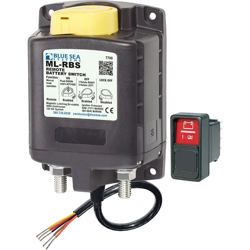 Blue Sea Systems Ml-Series 12V Dc Remote Battery Switch With Manual Control 1