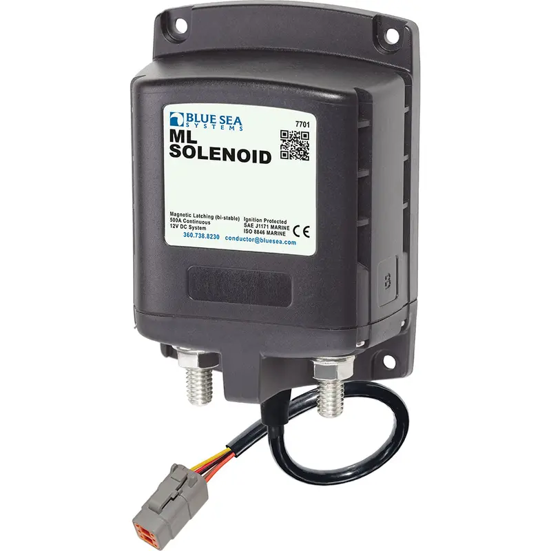Blue Sea Systems Ml Solenoid – 12V, 500A With Deutsch Connector Only (No Manual Control) (7701100) 1