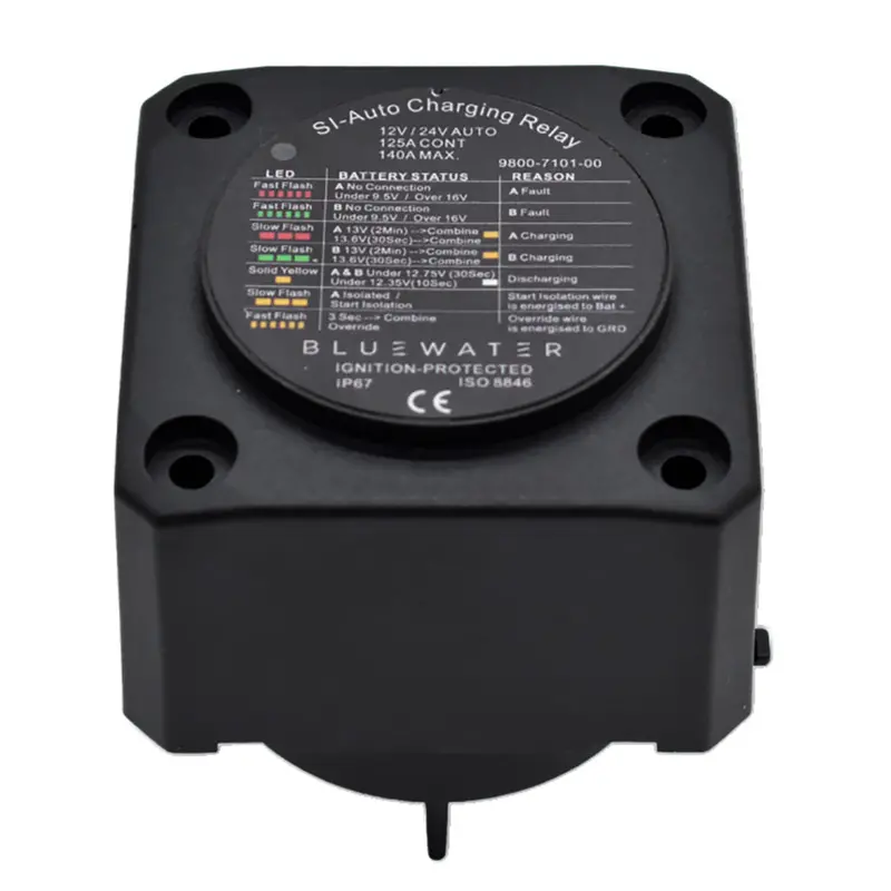 Bluewater 12V Automatic Charging Relay – 140A Dual-Battery Isolator [9800-7101-00] 1
