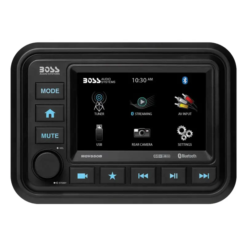Boss Audio Mgv550B Marine Stereo System – Am/Fm, Bluetooth, Rear Camera Input [Mgv550B] 1