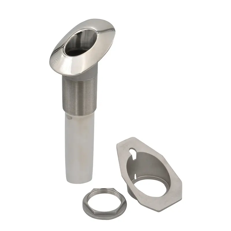 C.E. Smith Screwless 30-Degree Flush-Mount Rod Holder – Matte Black Liner, Logo-Free Design 1