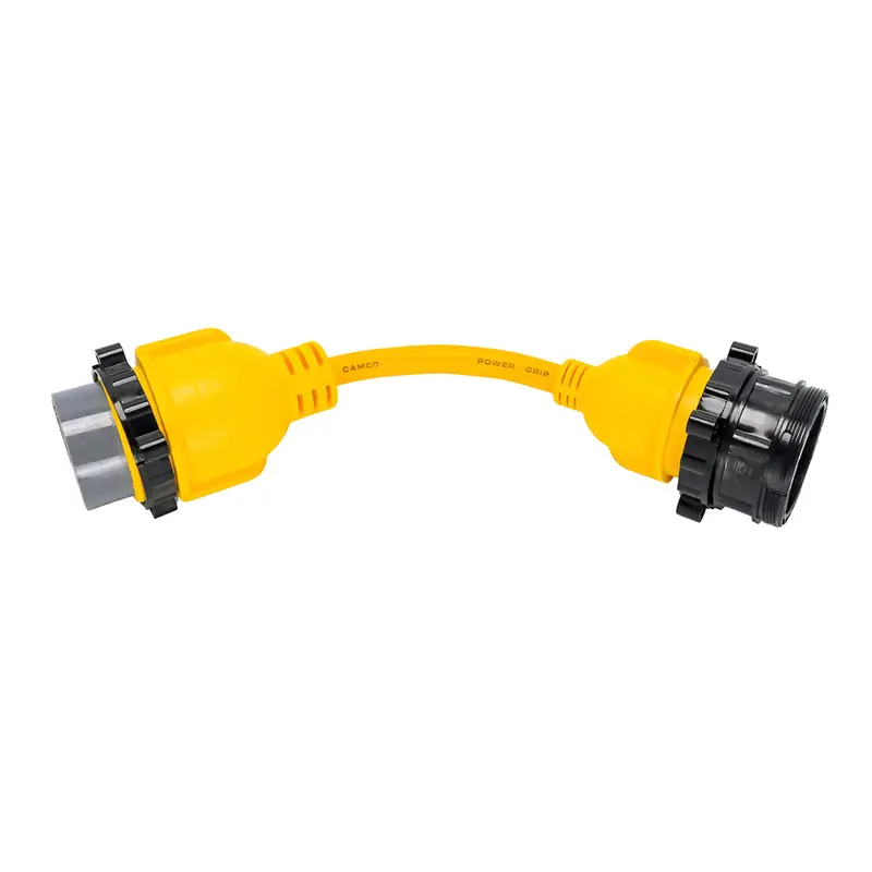 Camco 50A Male To 30A Female Marine Locking Adapter – 12" M-Lock/F-Lock 1