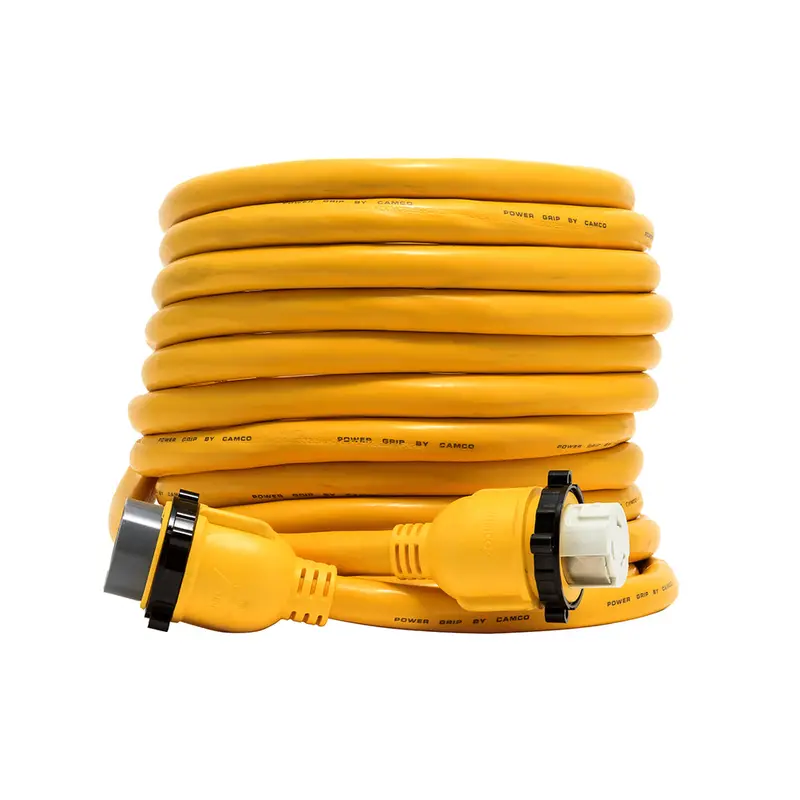 Camco 50A Marine Extension Cord With M-Locking And F-Locking Connectors – 50-Foot 1