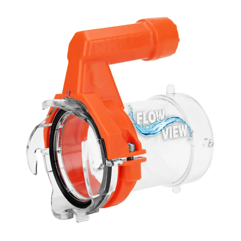 Camco Rhino Pro Sewer Hose Extender – 5-Foot W/Torque-Grip Handle & Built-In Led Flashlight 1