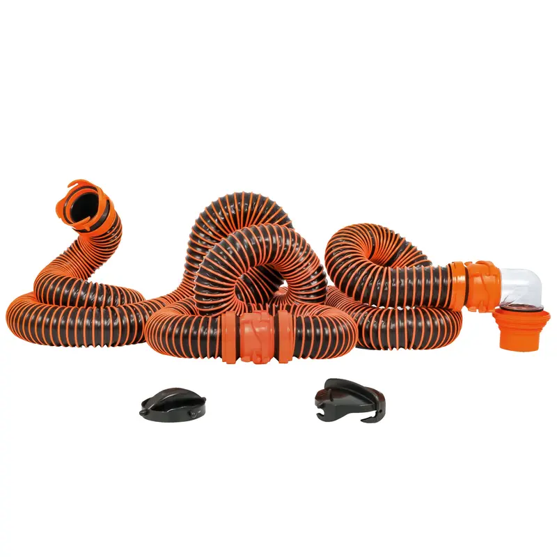 Camco Rhinoextreme 20-Foot Sewer Hose Kit With 4-In-1 Elbow Caps [39867] 1