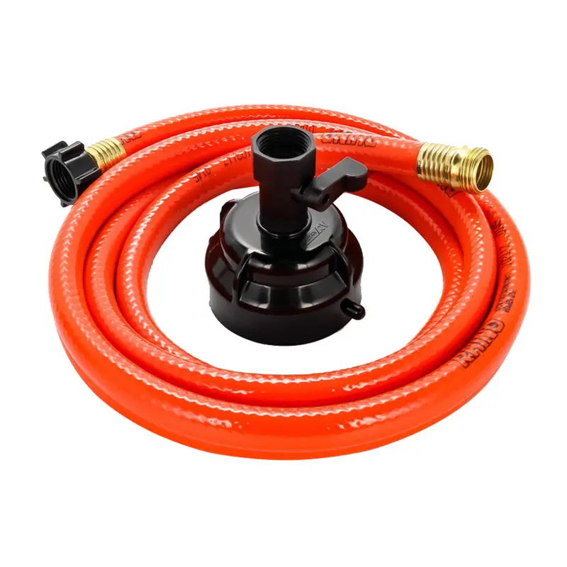 Camco Rhinoflex 10-Foot Clean-Out Hose With Rinser Cap (5/8" Id) 1