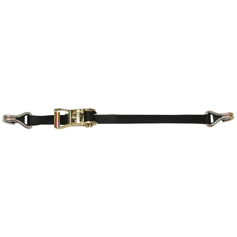 Cargobuckle F14060 Ratchet Tie-Down Strap – 1" X 12', Double J-Hooks & Keeper 1