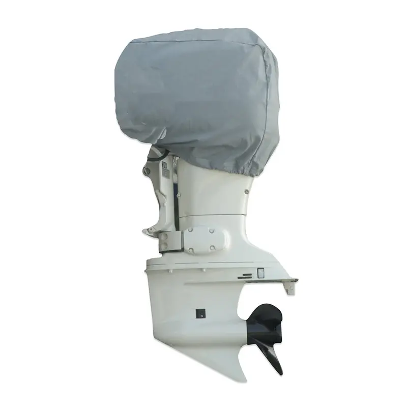 Carver Sun-Dura Grey Outboard Motor Cover – Fits 40–70 Hp (25" L × 18" H × 15" W) 1