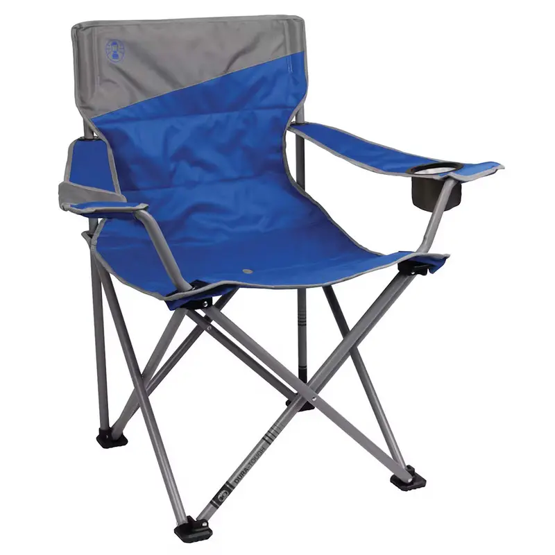 Coleman Big & Tall Quad Camping Chair – Durable Blue Design 1
