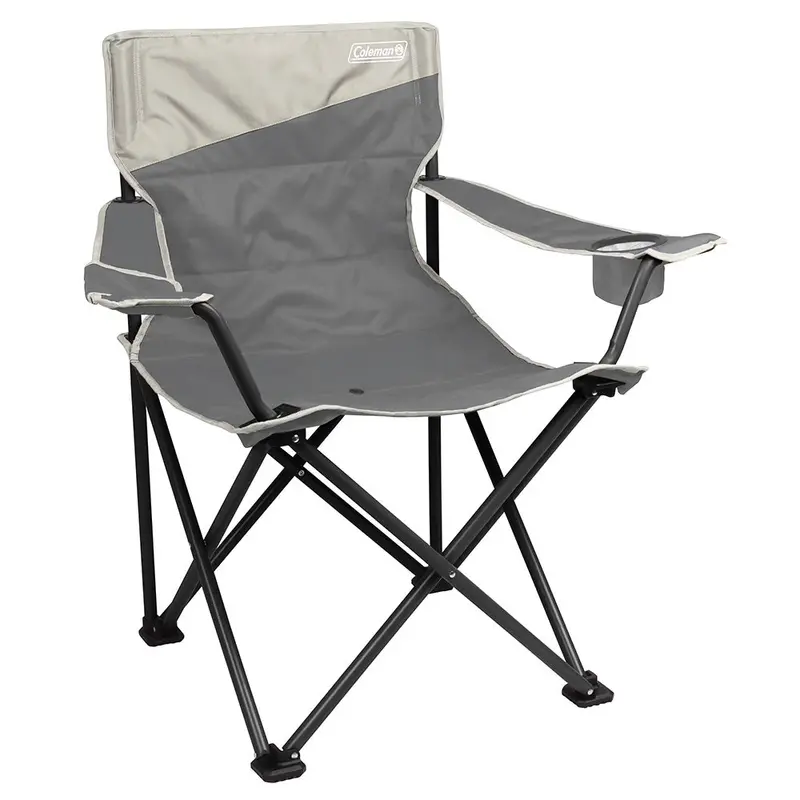 Coleman Big & Tall Quad Camping Chair – Sleek Grey Colorway 1