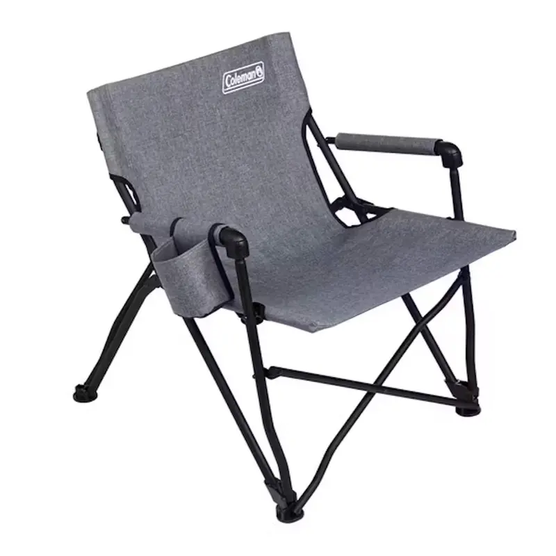 Coleman Forester Series Deck Chair – Grey, Durable Patio & Campsite Lounge 1