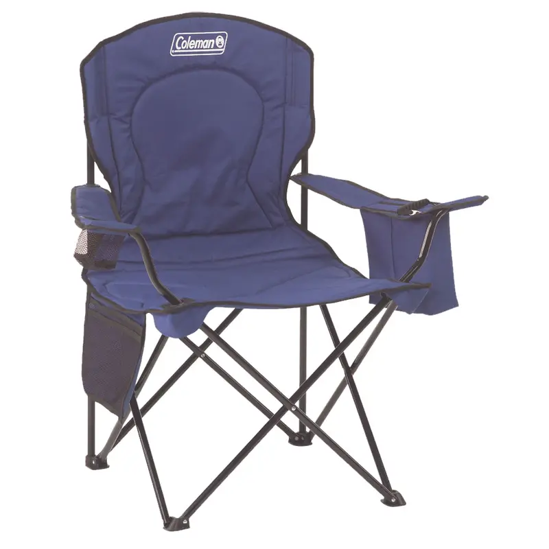 Coleman Quad Chair With Cooler – Blue Portable Folding Seat 1