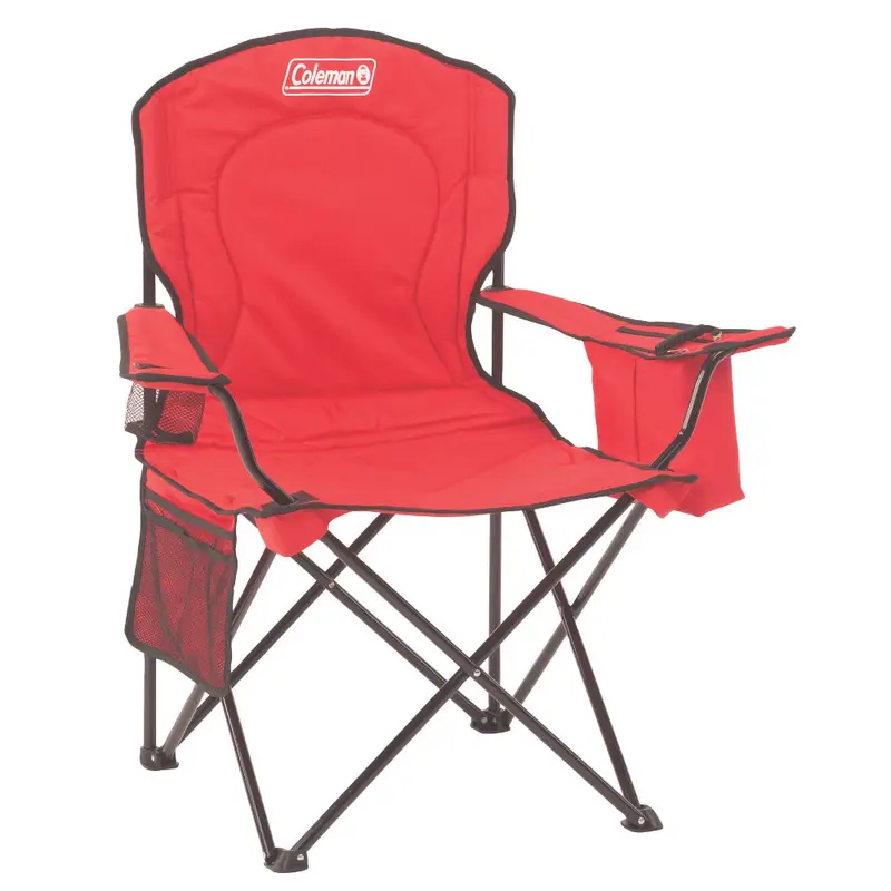 Coleman Red Quad Folding Chair For Cooler Use [2000035686] 1