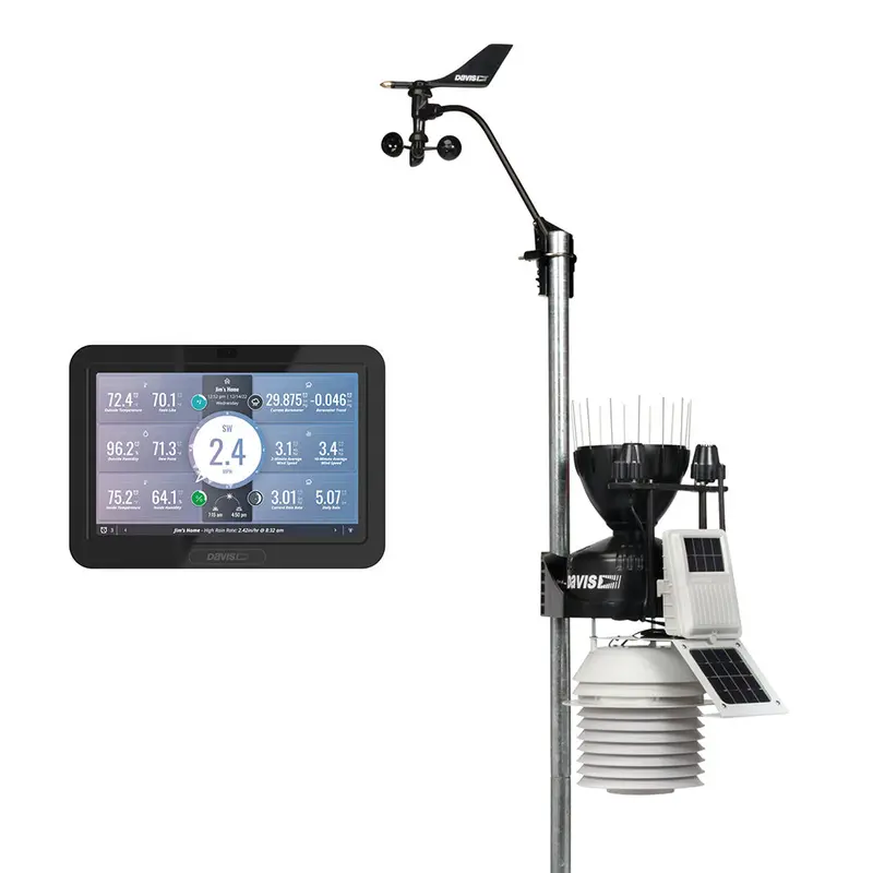 Davis 6263 Vantage Pro2 Wireless Weather Station – Fan-Aspirated Shield, Uv/Solar Sensors, Weatherlink Console 1